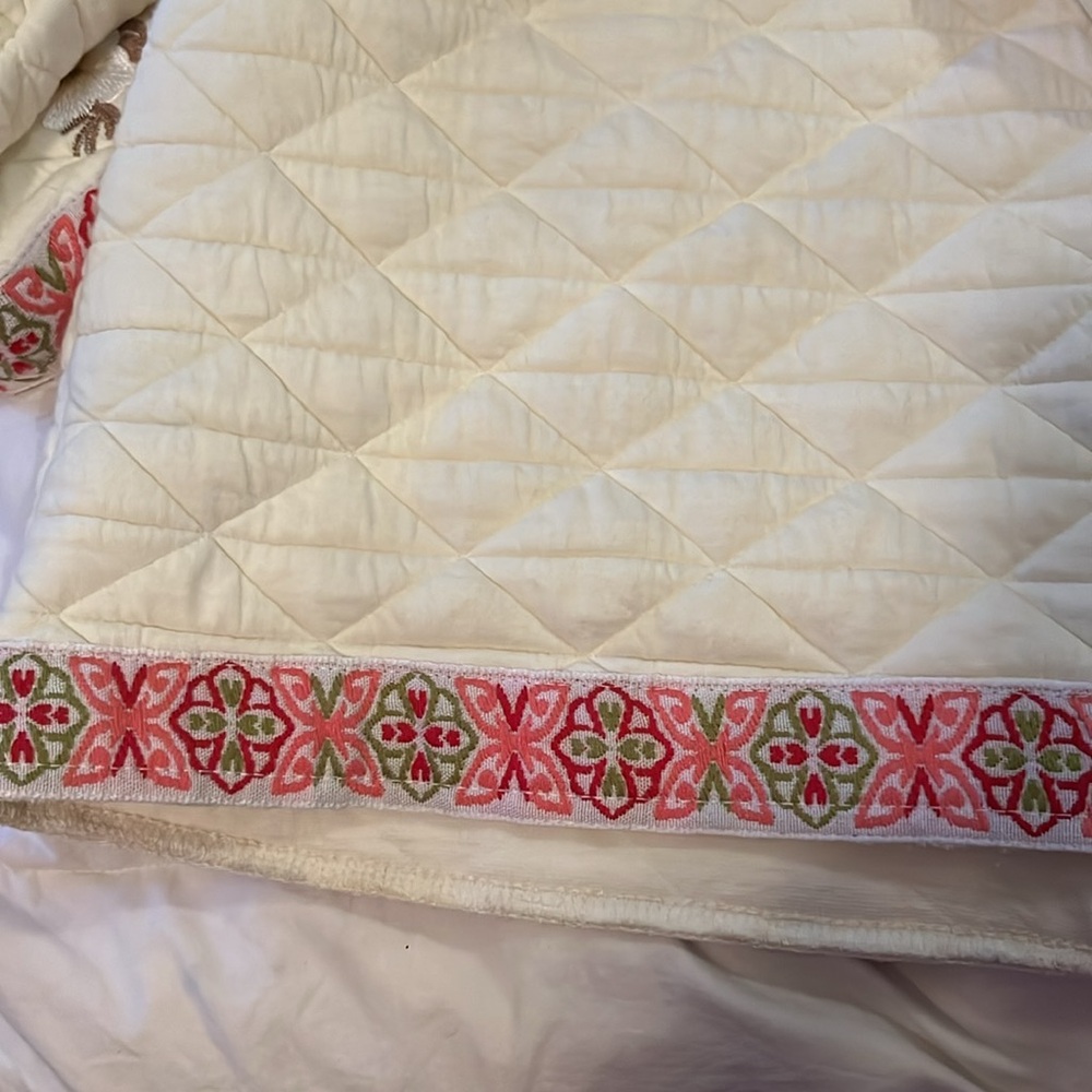POL boutique Med Floral Embroidered Medium Jacket Wrap Sz M grandmacore - Picture 11 of 14